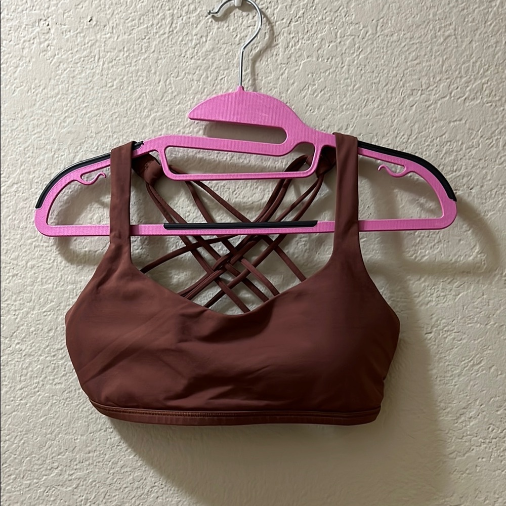 Lululemon Brown Strappy Sports Bra